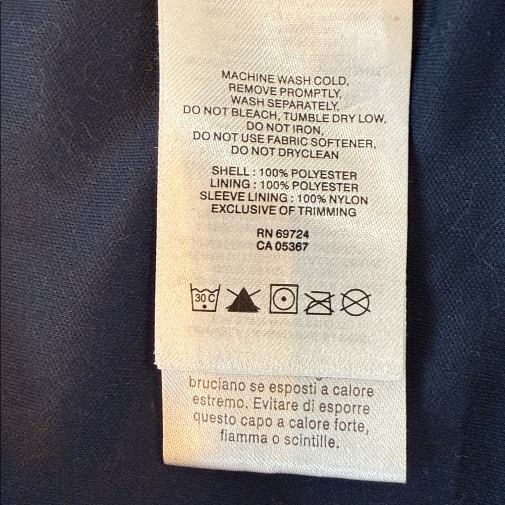 Columbia Windbreaker geometric pattern in blue, green & white Kids size Medium - Picture 8 of 9
